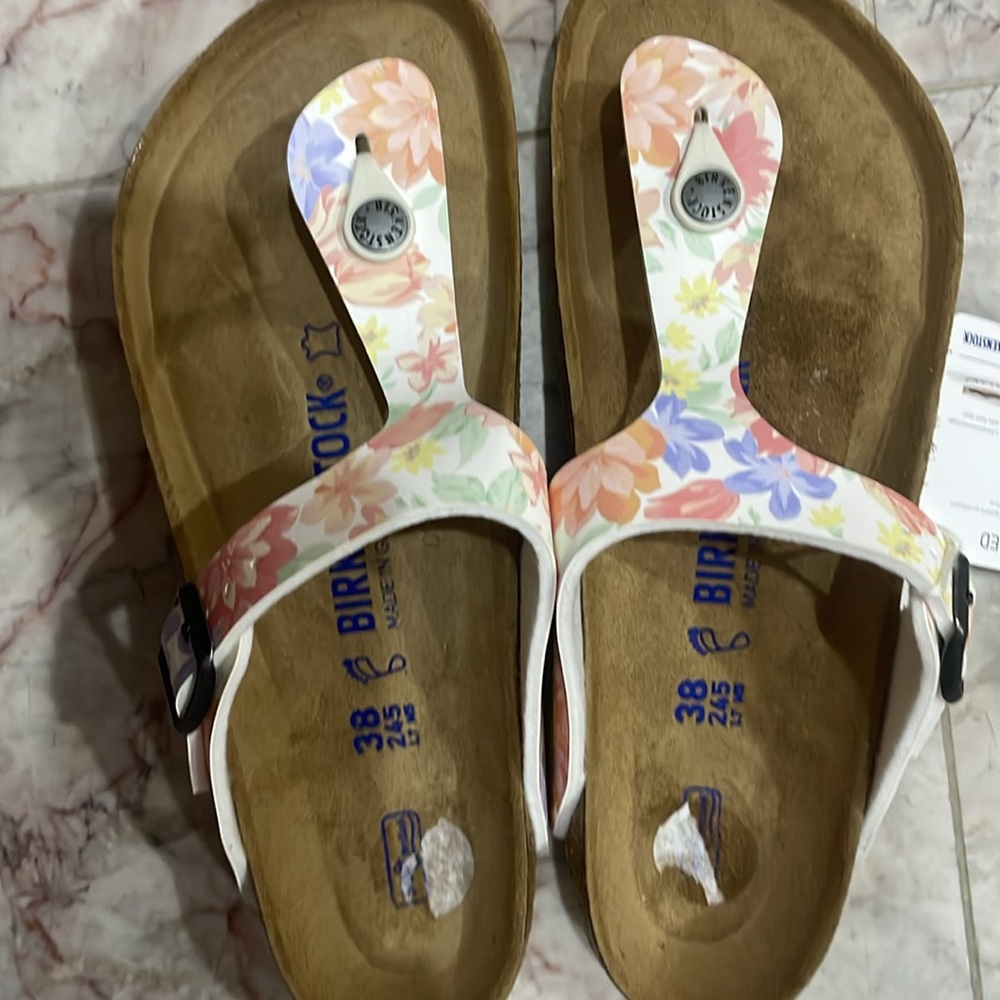 Birkenstock gizeh vegan floral pattern new - Picture 3 of 8